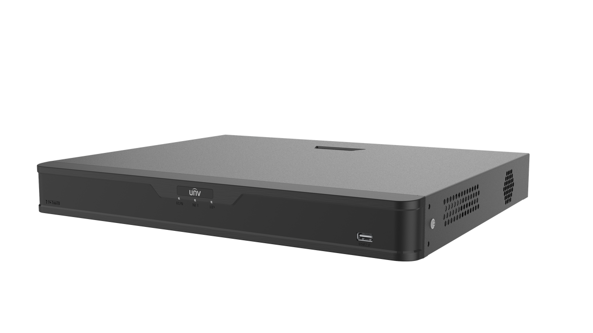 Uniview 16-Channel IQ PoE NVR | NVR302-16B-P16-IQ