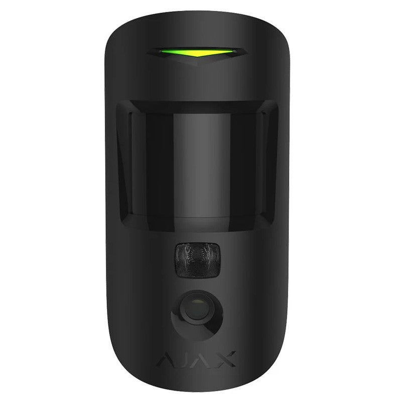 Ajax MotionCam — Black — front view