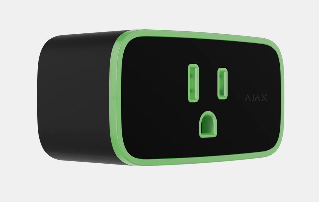Ajax Socket (Type B) Smart Plug — Black — front view