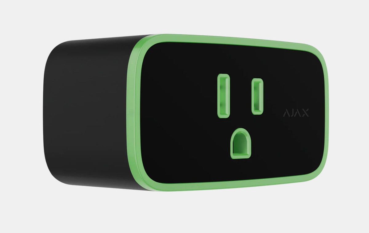 Ajax Socket (Type B) Smart Plug — Black — front view